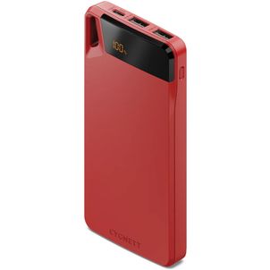 Cygnett Boost 4 Triple USB / USB-C Powerbank 10.000 mAh 15W - Rot
