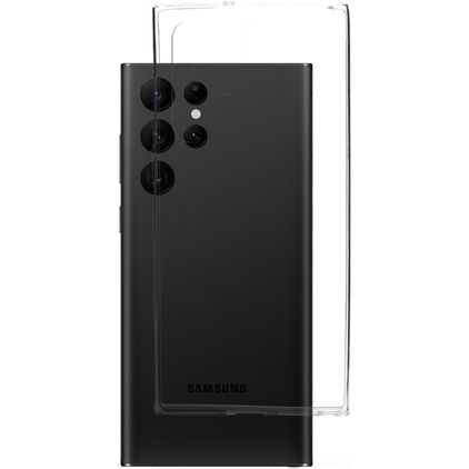 Mobiparts Classic Durchsichtig Samsung Galaxy S22 Ultra Hülle Flexibles TPU Backcover - Transparent