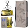 Mobigear Butterfly Nokia G11 Hülle Klapphülle Geldbörse - Grau