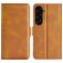 Mobigear Slim Magnet Samsung Galaxy S23 FE Hülle Klapphülle Geldbörse - Cognac