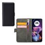 Mobilize Classic Gelly Wallet Motorola Moto G54 Klapphülle Portemonnaie - Schwarz