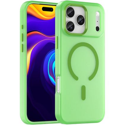 Mobigear Shockproof iPhone 17 Pro Max MagSafe Hülle Hardcase Backcover - Grün