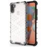 Mobigear Honeycomb Durchsichtig Samsung Galaxy A11 Hülle Hardcase Backcover Stoßfest - Transparent