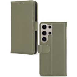 Mobilize Premium Gelly Wallet Samsung Galaxy S24 Ultra Klapphülle Portemonnaie - Grün