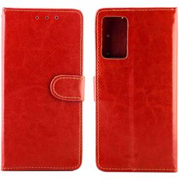 Mobigear Wallet OPPO Reno 6 Pro 5G Hülle Klapphülle Geldbörse - Rot