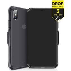 ITSkins SpectrumFolio iPhone XS Max Hülle Klapphülle - Schwarz