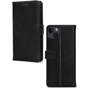 Mobilize Premium Gelly Wallet iPhone 14 Plus Hülle Klapphülle Geldbörse - Schwarz