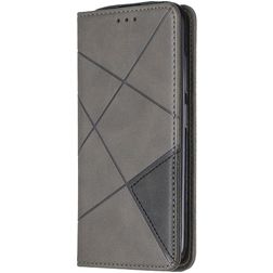 Mobigear Rhombus Slim Nokia 2.2 Hülle Klapphülle - Grau