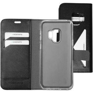 Mobiparts Classic Wallet Samsung Galaxy S9 Hülle Klapphülle Geldbörse - Schwarz