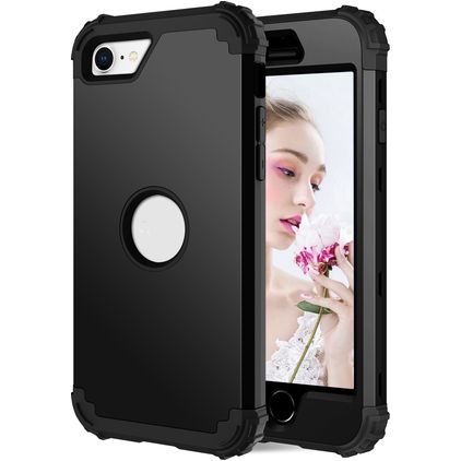 Mobigear Ultra Tough iPhone SE (2022) Hülle Hardcase Backcover Stoßfest - Schwarz