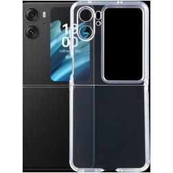 Mobigear Cushion Durchsichtig OPPO Find N2 Flip Hülle Flexibles TPU Backcover Stoßfest - Transparent