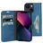 Mobiparts Classic Wallet iPhone 13 Hülle Klapphülle Geldbörse - Blau