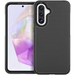 Mobigear Traveller Samsung Galaxy A36 Hülle Hardcase Backcover - Schwarz