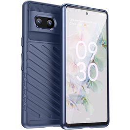 Mobigear Groove Google Pixel 7 Hülle Flexibles TPU Backcover - Blau