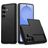 Mobigear Card Samsung Galaxy S26 Hülle Hardcase Backcover Stoßfest mit Kartenhalter - Schwarz