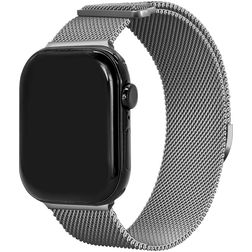 Mobilize RVS Milanaise Apple Watch Armband Magnetverschluss - 49/46/45/44 mm - Silber