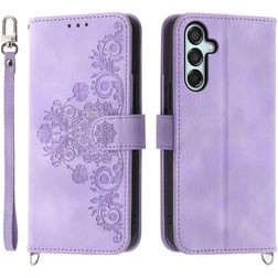 Mobigear Clover Samsung Galaxy M15 Hülle Klapphülle Geldbörse - Lila