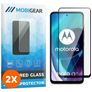Mobigear Premium Motorola Moto G71 5G Panzerglas Gehärtetes Glas Displayschutz - Hüllenfreundlich - Schwarz (2er Pack)
