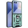 Mobigear Armor Ring Samsung Galaxy Z Flip 7 Hülle Hardcase Backcover Stoßfest mit Ringhalter - Grün