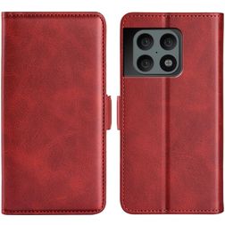 Mobigear Slim Magnet OnePlus 10 Pro Hülle Klapphülle Geldbörse - Rot