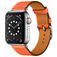 Mobigear Torino Leder Apple Watch Armband Dornschließe - 42/41/40/38 mm - Orange