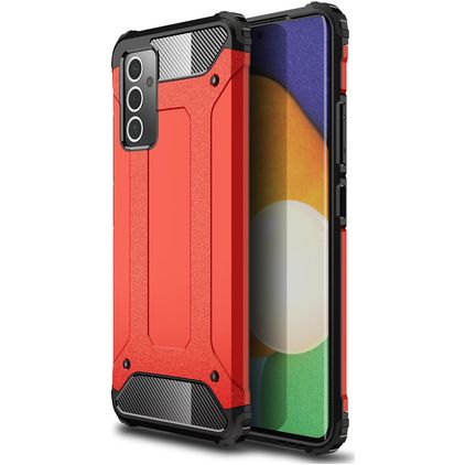 Mobigear Outdoor Samsung Galaxy A82 5G Hülle Hardcase Backcover Stoßfest - Rot