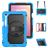 Mobigear SureGrip XGuard Samsung Galaxy Tab S11 Hülle Kunststoff,Silikon Backcover + Stifthalter + Schulterträger + Ständer - Blau