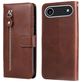 Mobigear Zipper iPhone Air Hülle Klapphülle Geldbörse - Braun
