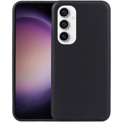 Mobigear Colors Samsung Galaxy S23 FE Hülle Flexibles TPU Extra Dünn Backcover - Schwarz