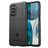 Mobigear Rugged Shield Motorola Moto G82 Hülle Flexibles TPU Backcover Stoßfest - Schwarz