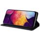Mobigear Sensation Samsung Galaxy A70 Hülle Klapphülle Geldbörse - Schwarz