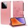 Mobigear Flowers Xiaomi 15 Hülle Klapphülle Geldbörse - Roségold