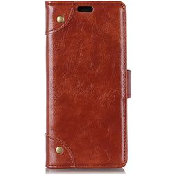 Mobigear Ranch Xiaomi 12 Pro Hülle Klapphülle Geldbörse - Braun