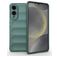 Mobigear Bumpy Samsung Galaxy S25 Edge Hülle Flexibles TPU Backcover - Grün