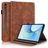 Mobigear Tree Samsung Galaxy Tab S10 FE Plus Hülle Klapphülle + Stifthalter - Braun
