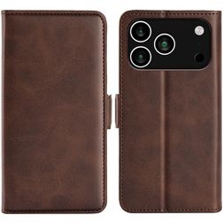 Mobigear Slim Magnet iPhone 18 Pro Max Hülle Klapphülle Geldbörse - Braun