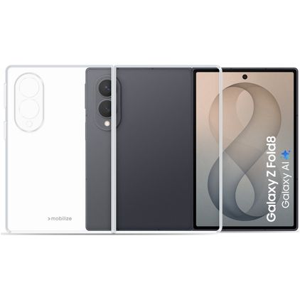 Mobilize Gelly Durchsichtig Samsung Galaxy Z Fold 8 Hülle Flexibles TPU Backcover - Transparent