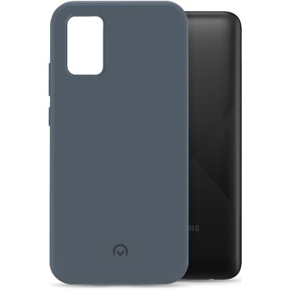 Mobilize Rubber Gelly Samsung Galaxy A02s Hülle Flexibles TPU Backcover - Matt Blue