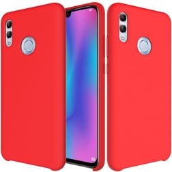 Mobigear Rubber Touch HONOR 10 Lite Silikon Hülle Backcover - Rot