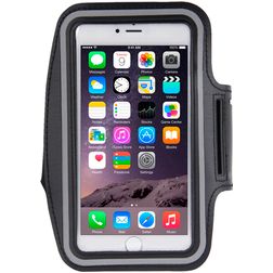 Mobigear Handyhalterung Joggen iPhone 7 Plus Sporthülle Neopren Sportarmband - Schwarz