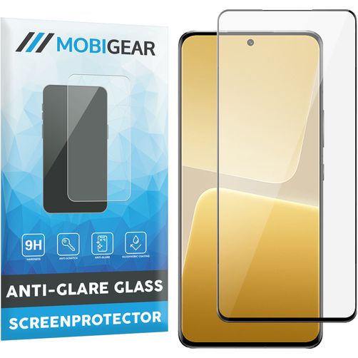 Mobigear Premium Xiaomi 13 Pro Panzerglas Displayschutz - Hüllenfreundlich - Schwarz