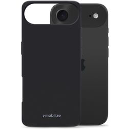 Mobilize Rubber Gelly iPhone Air Hülle Flexibles TPU Backcover - Schwarz