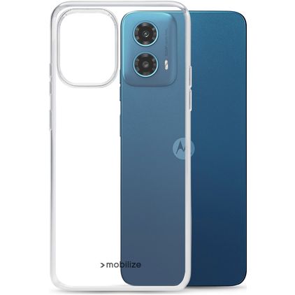 Mobilize Gelly Durchsichtig Motorola Moto G34 Hülle Flexibles TPU Backcover - Transparent