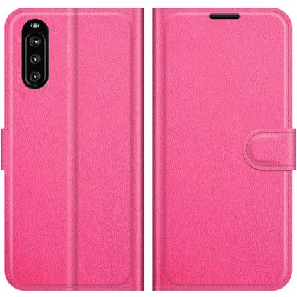 Mobigear Classic Sony Xperia 10 III Hülle Klapphülle Geldbörse - Magenta