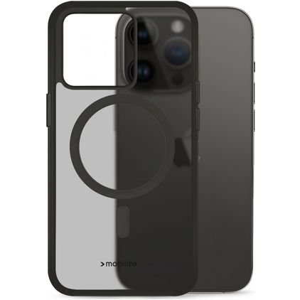 Mobilize Hybrid iPhone 14 Pro MagSafe Hülle Hardcase Backcover Stoßfest - Schwarz