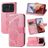 Mobigear Butterfly Xiaomi Mi 11 Ultra Klapphülle Portemonnaie - Pink