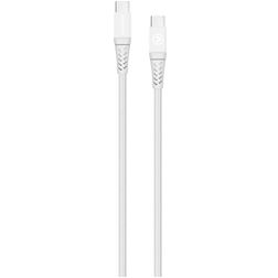 Mobilize Strong Nylon USB-C auf USB-C Kabel 2 Meter - Weiß