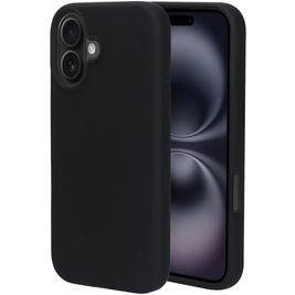 Mobiparts iPhone 16 Silikon Hülle Backcover - Schwarz