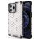 Mobigear Honeycomb iPhone 14 Hülle Hardcase Backcover Stoßfest - Weiß