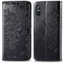 Mobigear Mandala Xiaomi Redmi 9A Hülle Klapphülle Geldbörse - Schwarz
